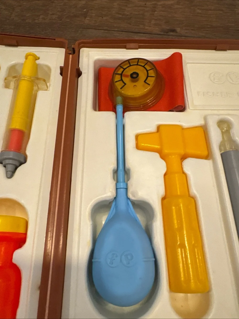 Vintage 1977 Fisher-Price Medical Kit #936 Doctor Nurse Pretend Play Set